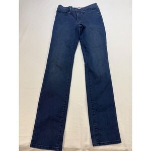Levis 312 Shaping Slim Jeans Dark Indigo Blue Stretch Denim Size 27 Womens